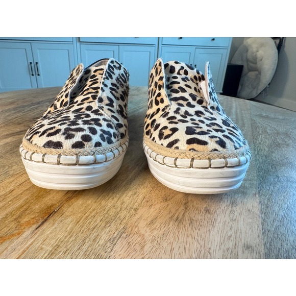 J/Slides Leopard Print leather slip on Women's shoes - Picture 2 of 10